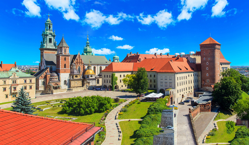 A view of Poland's Wawel Castle