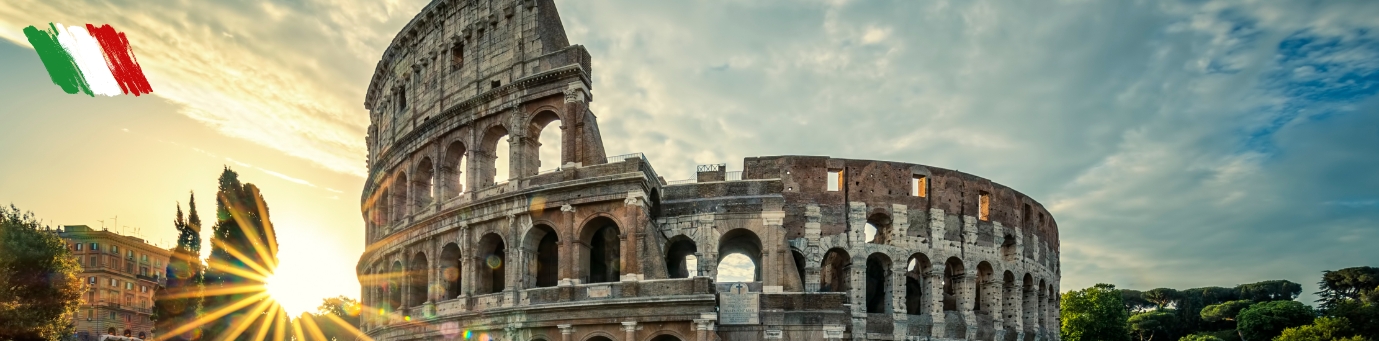 roman colloseum at sunset