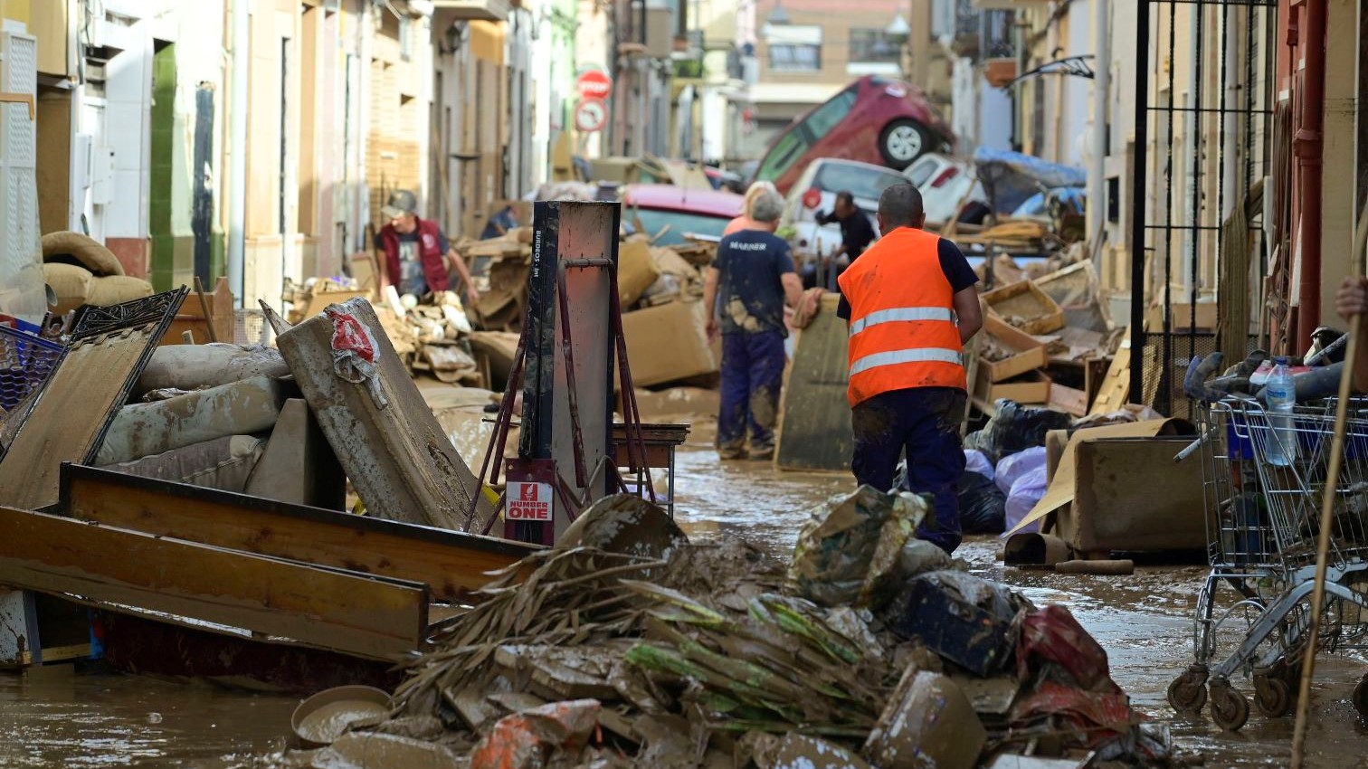 A photo of the damage in Mayotte after cyclone Chido