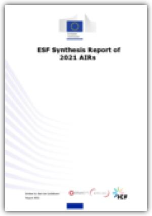  ESF synthesis report of 2021 AIRs cover
