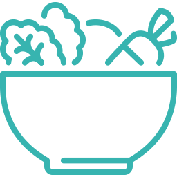 Cup with food icon